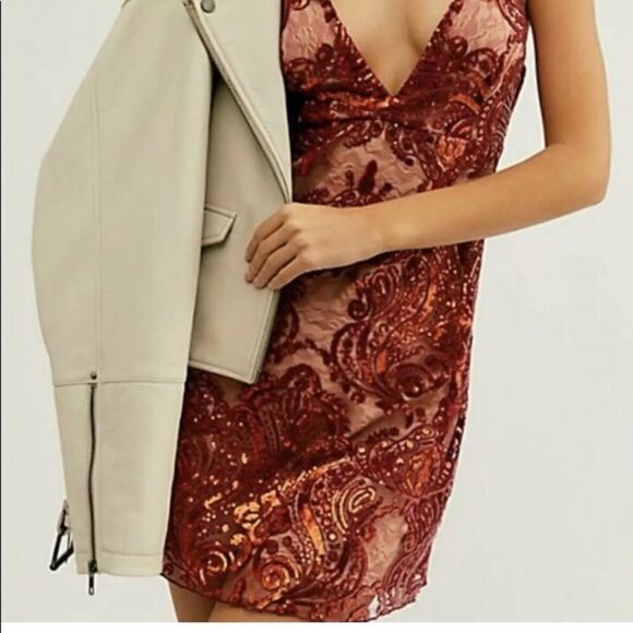 NWOT Free People Night Shimmers Sequin Mini size 2 - Picture 3 of 8